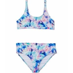 Splendid Girl's Brighter Side Bralette and High-Waist Pant Multi 12 (Big Kid)